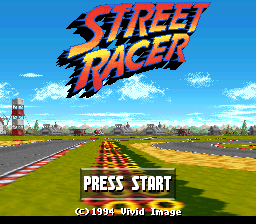 Street Racer (USA) Title Screen